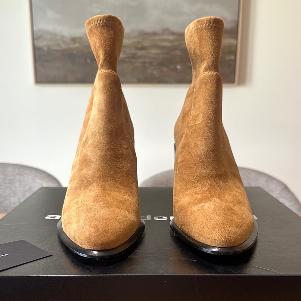 Alexander Wang Anna Stretch Suede Bootie - Picture 3 of 13